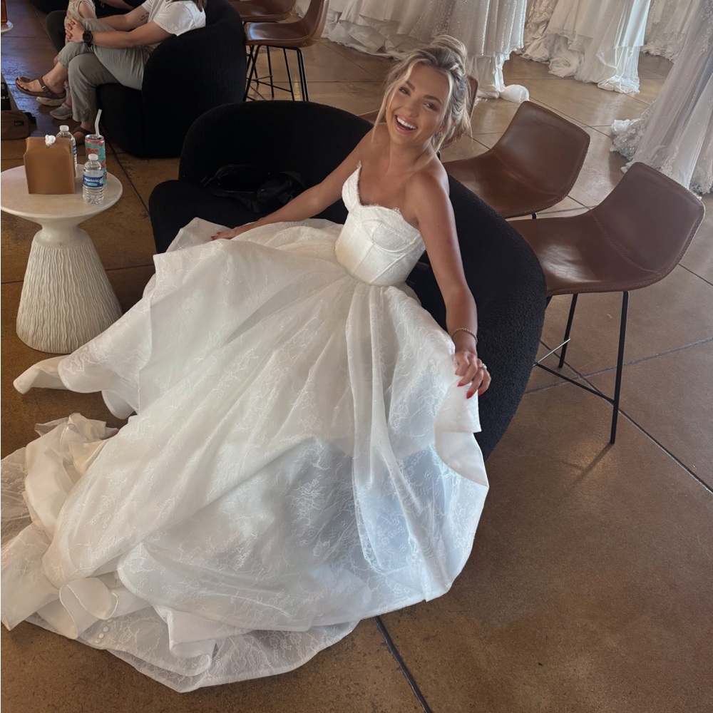 Evie Young Wedding Dress, Shawl and Veil